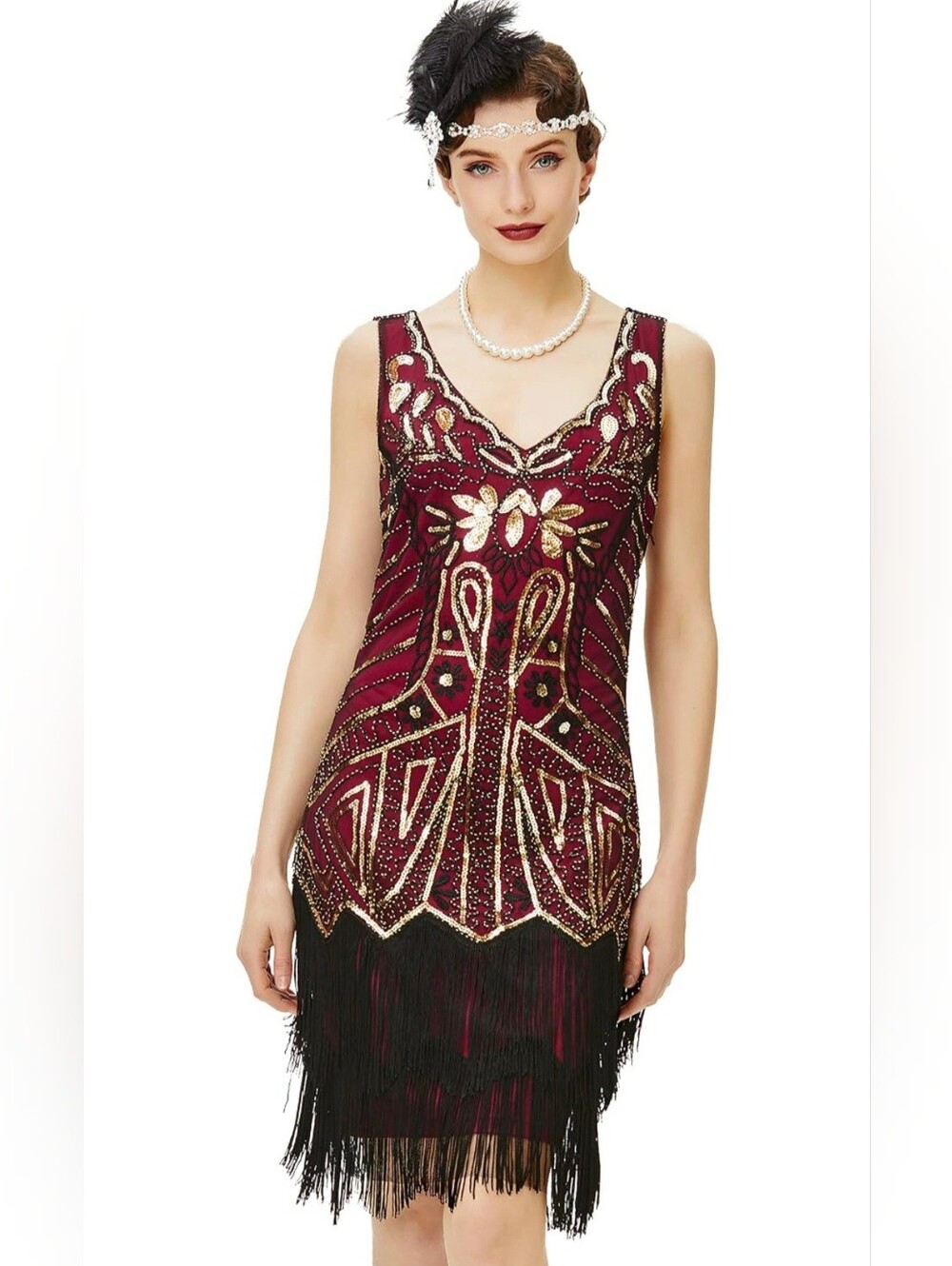 BABEYOND Flapper Dress, 1920's Inspired #1437